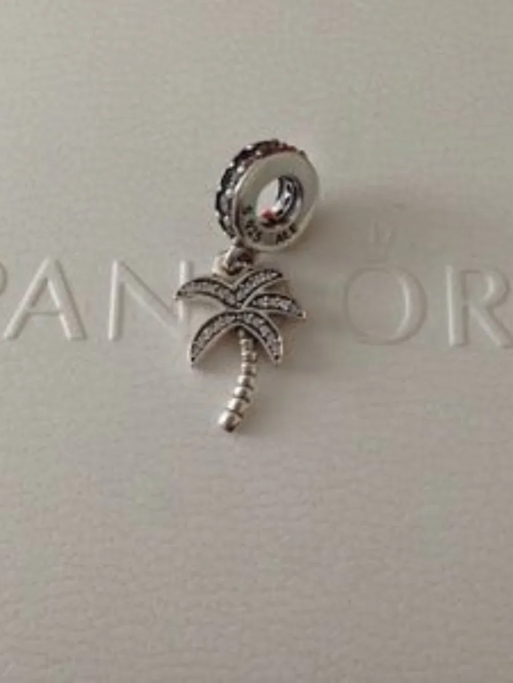 Pandora Sparkling Palm Tree Dangle Charm